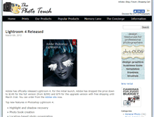 Tablet Screenshot of blog.thephototouch.com